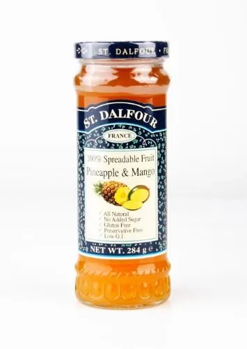 Ananasų ir mangų džemas ST. DALFOUR, 284 g