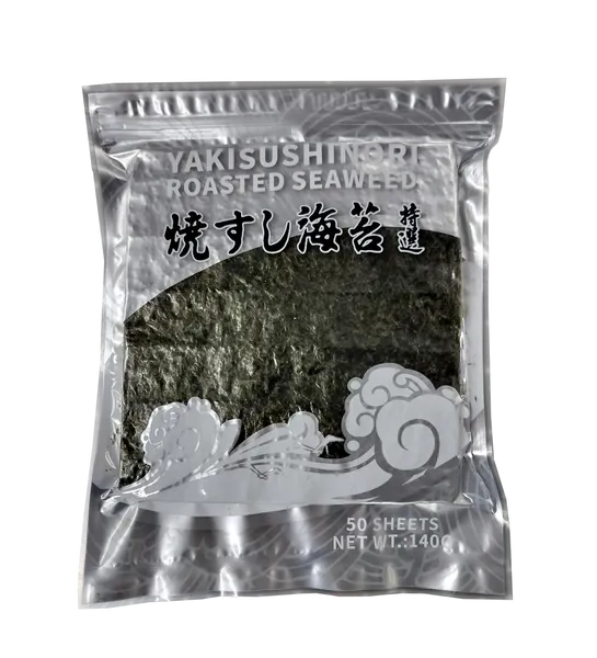 Jūraszāles SUSHI NORI Silver, grauzdētas, 140g, 50gab