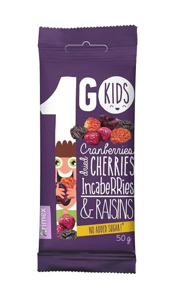 Džiovintų uogų mišinys 1GO Kids, 50 g