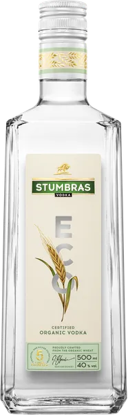 Ekologiška degtinė STUMBRAS Eco, ekologiška, 40%, 0,5l, LT-EKO-001
