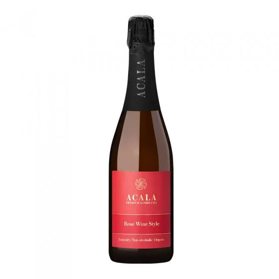 Ekologiškas gaivusis putojantis arbatos gėrimas  ACALA Rose Wine Style, 750 ml, LT-EKO-001