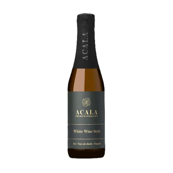 Ekologiškas gaivusis putojantis arbatos gėrimas ACALA White Wine Style, 330 ml, LT-EKO-001