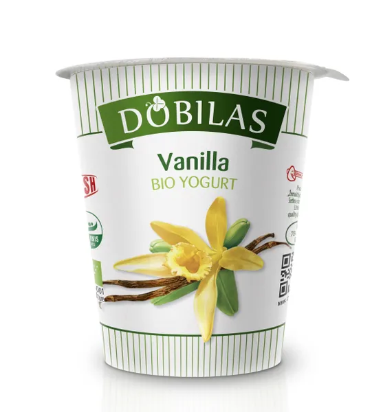 Ekologiškas jogurtas DOBILAS su vanile , 3,3% , 300g LT-EKO-001