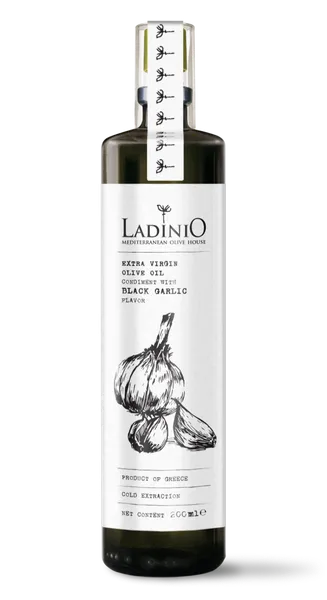 Neapstrādāta augstākā labuma olīveļļa  LADINIO ar ķiploku, 200ml