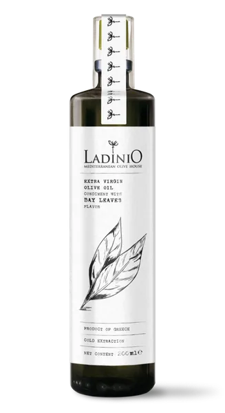 Neapstrādāta augstākā labuma olīveļļa LADINIO ar lauru lapām, 200ml
