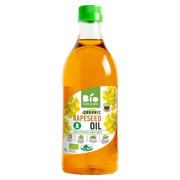 Rapšu eļļa BIONATURALIS, nerafinēta, BIO, 1l