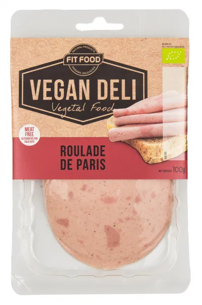 Ekologiškas veganiškas gaminys VEGAN DELI Roulade de Paris, pjaustytas, 100g, LT-EKO-001
