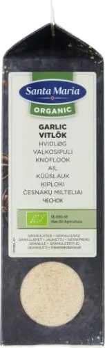Ekologiški česnakų milteliai SANTA MARIA, 600 g, LT-EKO-001