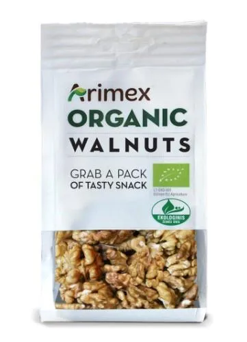 Ekologiški graikiniai riešutai Arimex Organic, 150 g, LT-EKO-001