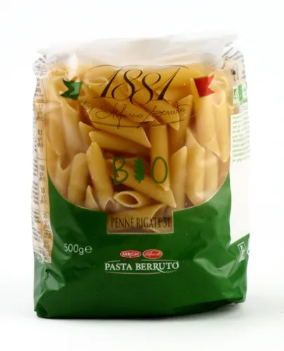 Ekologiški makaronai 1881, Penne Rigate Nr.31, 500 g, LT-EKO-001