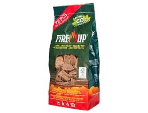 Uguns aizdedzināšanas kubiņi PROFLAME Expert, ekoloģiskie, 72gab