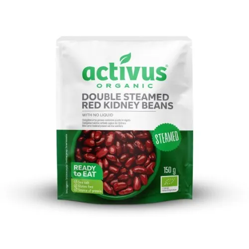Sarkanās pupiņas bez sālījuma ACTIVUS BIO, 150g