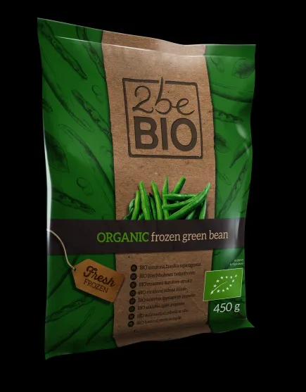 Ekologiškos šparaginės pupelės, pjaustytos, 2beBIO, 450 g, LT-EKO-001