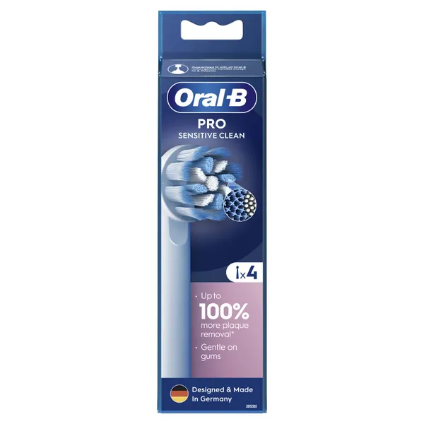 Elektrinio dantų šepetėlio galvutės ORAL-B SENSITIVE CLEAN PRO, 4 vnt.