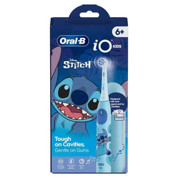 Elektrinis dantų šepetėlis ORAL-B iO Kids (6+y) Stitch + kelioninis dėklas, 1 vnt.