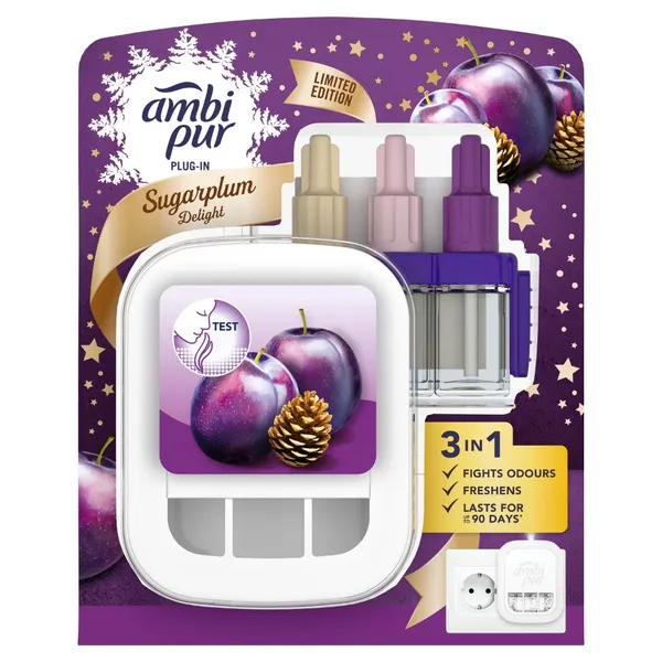Elektrinis oro gaiviklis AMBI PUR 3Vol Sugarplum SK, 20ml