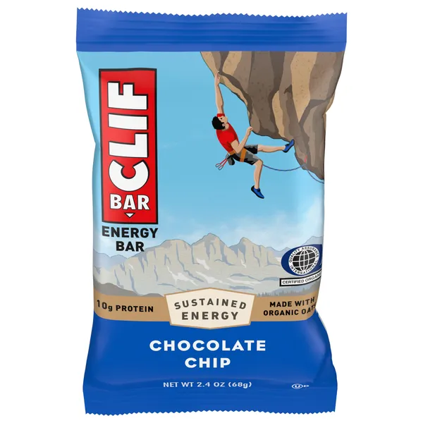 Energinis batonėlis, CLIF, su šokolado drožlėmis, 68 g.