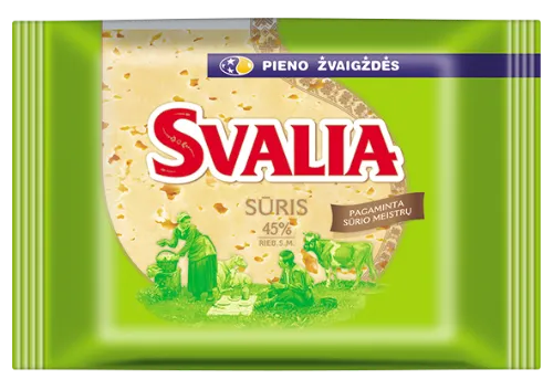 Fermentinis sūris SVALIA, 45%, fasuotas, 240 g