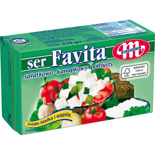 Fetos tipo sūris FAVITA, 16%, 270 g