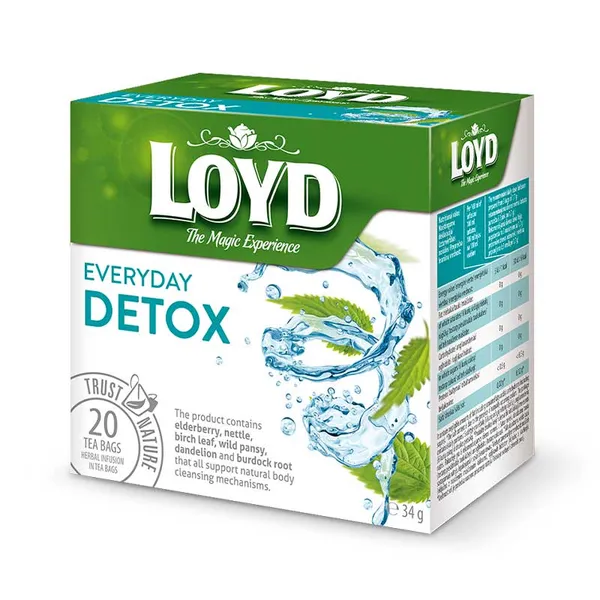 Funkcinė arbata LOYD Everyday DETOX, 20x1,7g