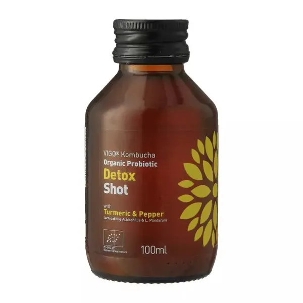 Gaivusis arbatos gėrimas VIGO Kombucha, Detox shot ,ekologiškas,  0,1 l, LT-EKO-001
