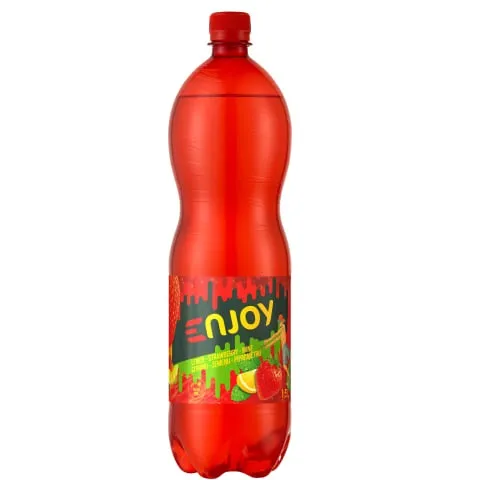 Gaivusis gazuotas gėrimas ENJOY, Lemon-Strawberry-Mint, 1,5l, D