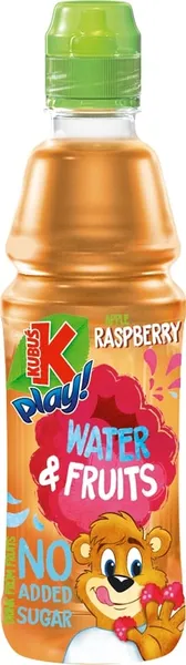 Gaivusis gėrimas KUBUŠ Play, aviečių, obuolių skonio, 53 %, 0,4 l