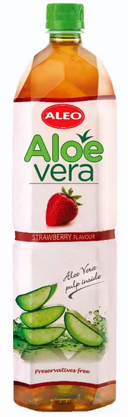 Dzēriens ALEO Aloe Vera zemeņu garša 1,5L D