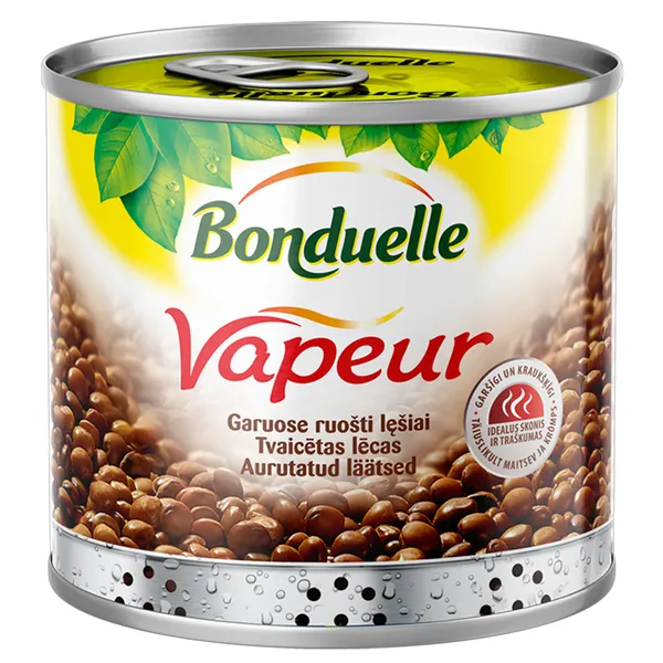 Lēcas tvaicētas "Vapeur" Bonduelle, 367g