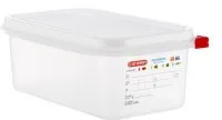 Gastro talpa AIRTIGHT GN1/4, su dangčiu, PP, 2,8 l, H 10 cm, vnt