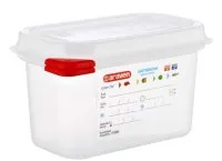 Gastro talpa AIRTIGHT GN1/9, su dangčiu, PP,  1 l, H 10 cm, vnt