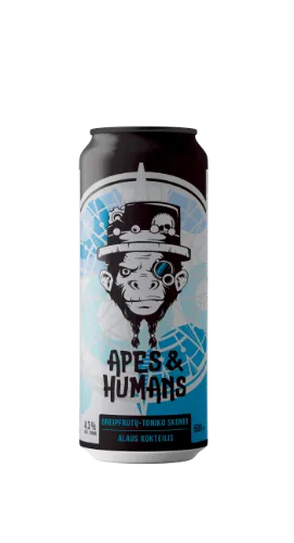 Alaus kokteilis Apes and Humans, gazuotas, greipfrutų skonio, 4,3% 0,5l