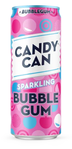 Gazuotas gaivusis gėrimas CANDY CAN Bubblegum, 0.33 l
