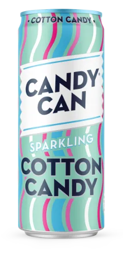 Gazuotas gaivusis gėrimas CANDY CAN Cotton Candy, 0.33 l