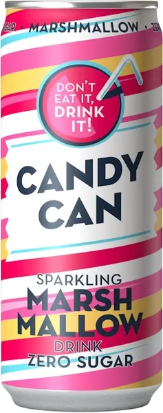 Gazuotas gaivusis gėrimas CANDY CAN Marsh mallow, 0.33l