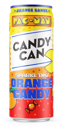 Gazuotas gaivusis gėrimas CANDY CAN x Pac-Man Orange Candy, 0.33 l
