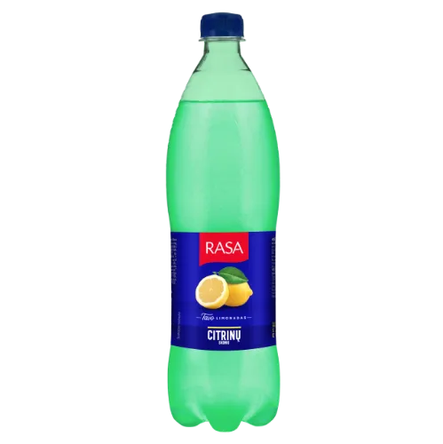 Gāzēts bezalkoholiskais dzēriens RASA ar citronu garšu, 1l PET (DEP)