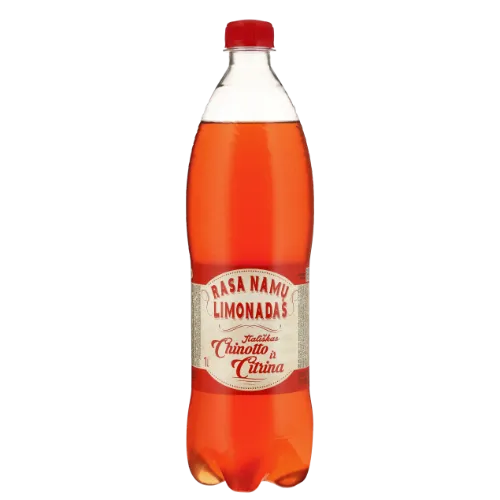 Gazuotas gaivusis gėrimas RASA Namų Limonadas, chinotto ir citrinų skonio, 1 l