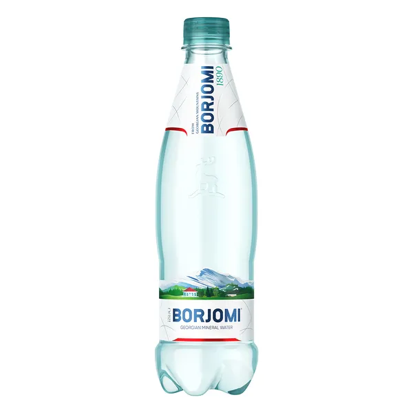 Gazuotas natūralus mineralinis vanduo BORJOMI, 0,5 l, PET D