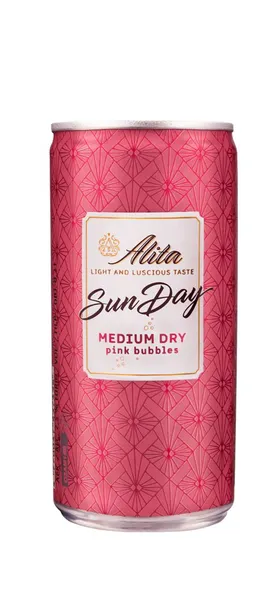 Gazuotas vaisių vyno gėrimas ALITA SunDay Pink, pusiau sausas, 0,2 l, 7,5 %, vnt