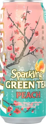 Gāzēts zaļās tējas dzēriens ARIZONA ar medu un persiku sulu, 0.33l, bundža (DEP)