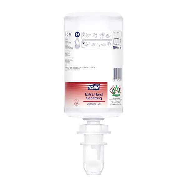Gelinis rankų dezinfekantas TORK, alkoholinis, S4, 1 l., 424205