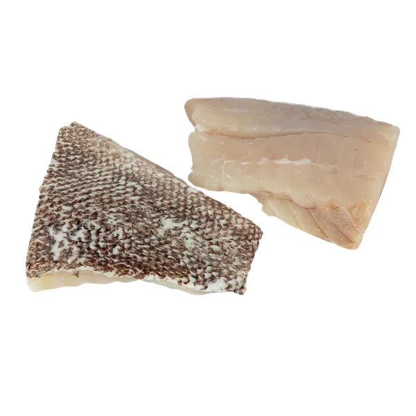 Gelsvadėmio gruperio filė porcijos, su pridėtiniu vandeniu, 170-230, 10% glazūra, 800 g.