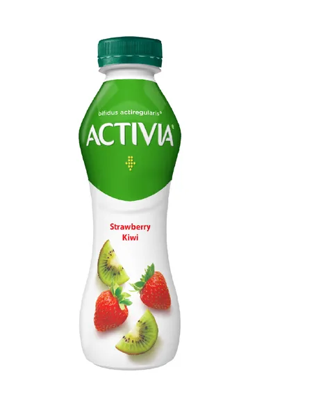 Geriamasis braškių ir kivių skonio jogurtas ACTIVIA, 1,6% rieb., 300 g