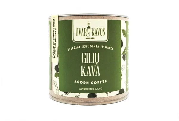 Gilių kava, Šviežiai skrudinta ir malta, 100g