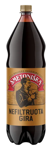 Gira SMETONIŠKA, nefiltruota, 2 l, PET