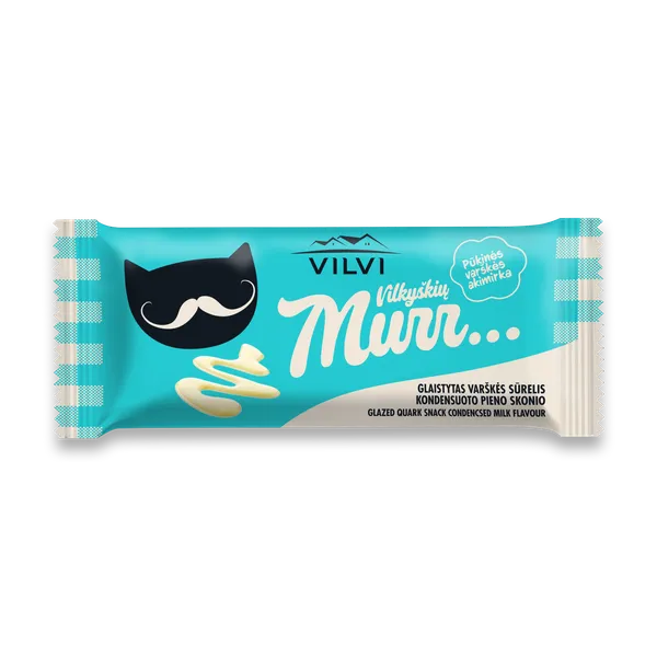 Glaistytas varškės sūrelis MURR, kondensuoto pieno skonio, 28,6%, 40 g