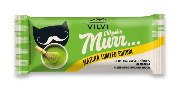Glaistytas varškės sūrelis MURR, matcha skonio, 30%, 40 g