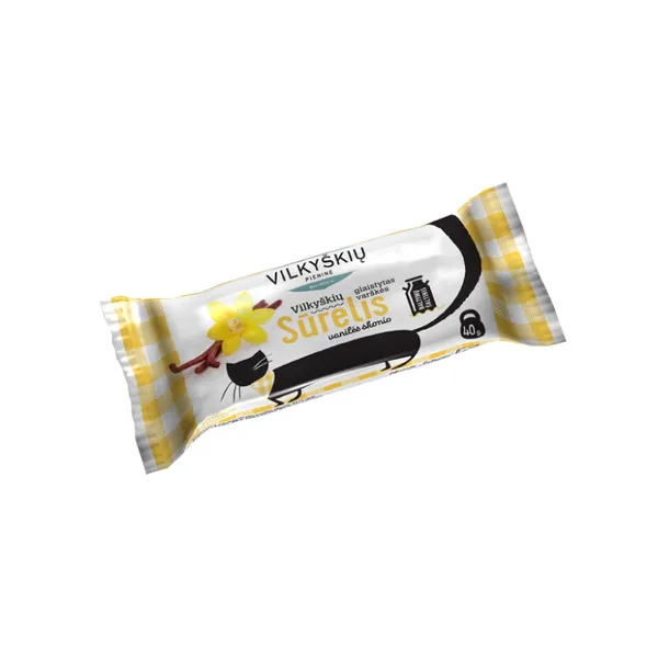 *Biezpiena sieriņš ar vaniļas garšu 40g Vilvi