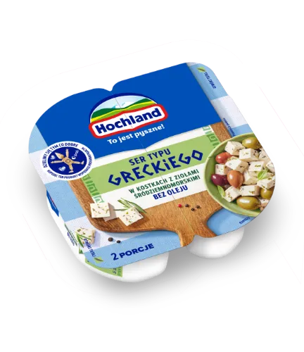 Grieķu tipa siers salātiem HOCHLAND ar vidusjūras garšaugiem 135g